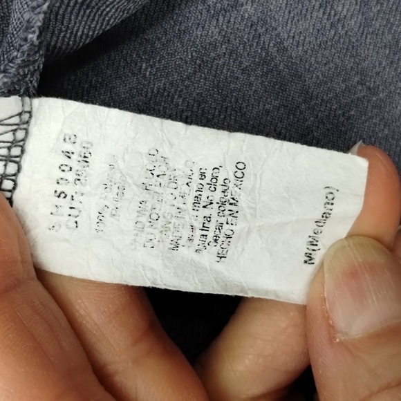 Shinestar women's medium cold shoulder skinny strap blue blouse faux buttons - Picture 7 of 10